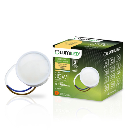 Vložka do LED svítidel Modul INSERT Mlhový 5W = 35W 120° 470lm 3000K Teplá LUMILED