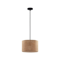 JUTA Závěsné stropní svítidlo černo-hnědé ekologické E27 6580 TK Lighting