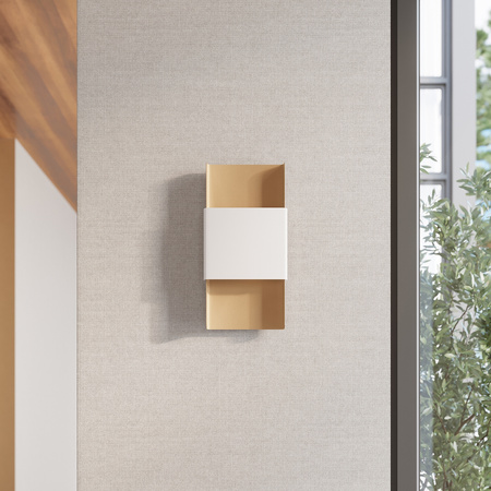 Nástěnné svítidlo DURLIN 2xG9 Zlatá bílá Moderní SOLLUX