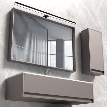 LED nástěnné svítidlo do koupelny 15W 1650lm 4000K Neutrální 120° Černá IP44 SAMOS Sanico Goldlux