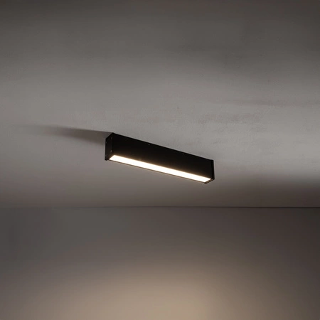 Plafond Oprawa Sufitowa Ogrodowa Lampa Kinkiet Elewacyjny LED 20W 1200lm 3000K Ciepła Black Wodoodporna IP44 OUTLINE LED S 11360 Nowodvorski