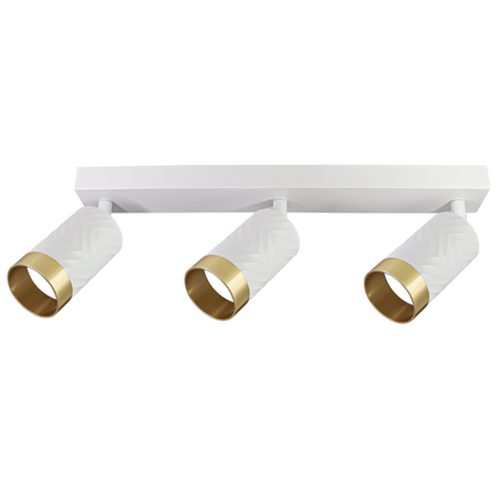 LED stropní/stěnové svítidlo 3 x GU10 ARRAS White GOLDLUX (Polux)