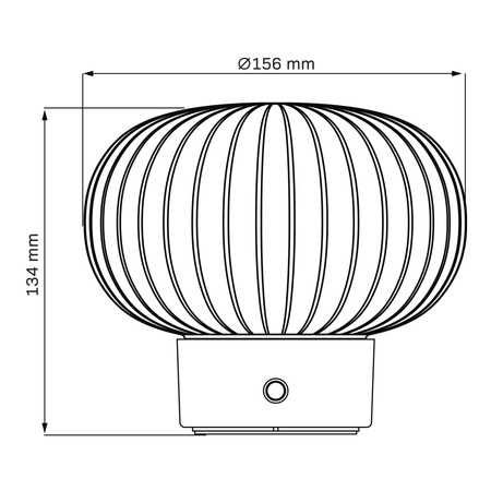 Stolní lampa LED 1,8W 150lm 2700K teplá bílá stříbrná stmívatelná Latte Sanico Goldlux