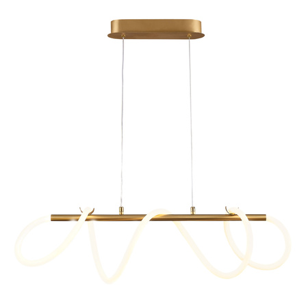 LED závěsné stropní svítidlo 38W 4450lm 4000K Neutral Gold Emma Sanico Goldlux