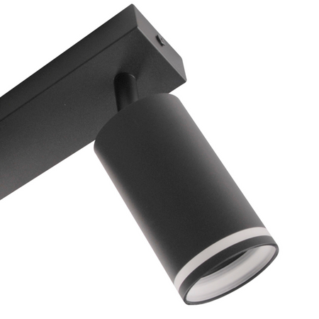 LED PARIS 3 x GU10 Black GOLDLUX (Polux) LED stropní/stěnové světelné pásky