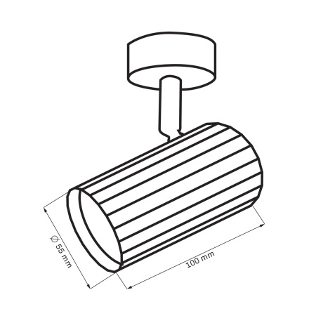 Nástěnné a stropní bodové svítidlo GU10 White Gold NICEA Sanico Goldlux