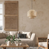 Stropní závěsné svítidlo E27 Beige BAMBOO NATURAL Sanico Goldlux
