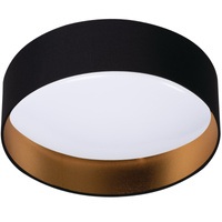 Přisazená LED stropní lampa Rifa 17.5W 4000K 40cm kulatá černá a zlatá KANLUX
