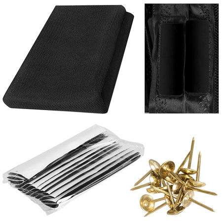 Magnetický závěs na dveře Moskytiéra 80/90/100 x 210/220cm černá