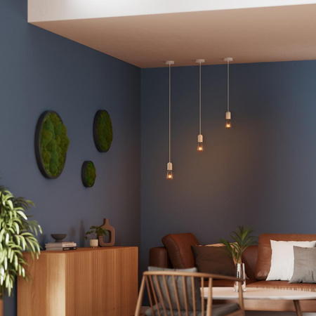 E27 závěsné stropní svítidlo bílé Vintage 1906 kyvadlo Ledvance