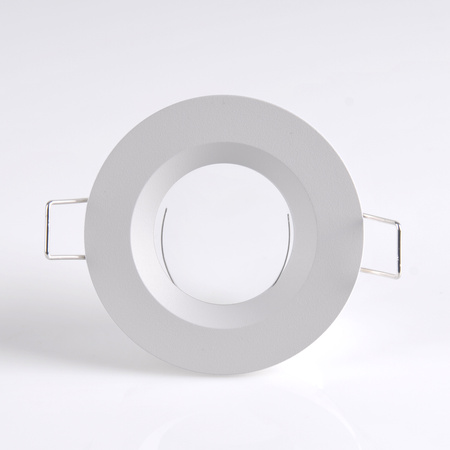 Kulaté matné bílé zapuštěné svítidlo BORAS očko MR16 IP44 GOLDLUX (Polux)