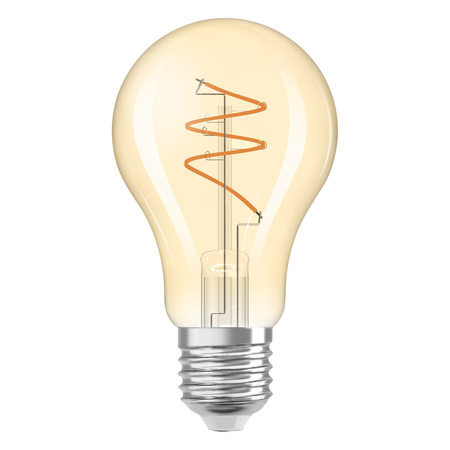 Dekorativní LED žárovka A60 E27 4,9W = 40W 470lm 2700K teplá bílá CRI90 300° Filament Dimmable Vintage 1906 Osram