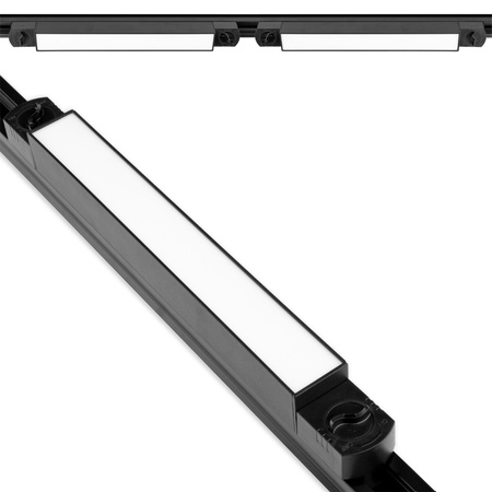 Sada osvětlovacích kolejnic 1m kolejnice + 2x LED kolejnicové lampy 15W 4000K černá