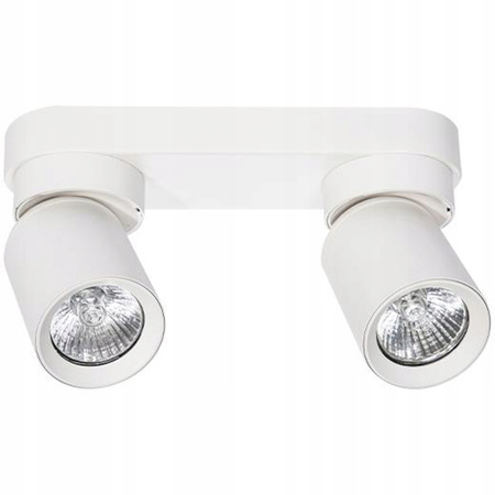 TIMO stropní nástěnné svítidlo nástěnné reflektorové svítidlo pohyblivé halogenové svítidlo 2xGU10 bílé LVT