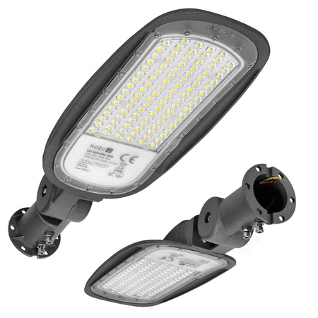 Pouliční svítidlo LED Industrial Road Luminaire 100W 14000lm 4000K neutrální bílá IP66 IK08 šedé Vespa Kobi