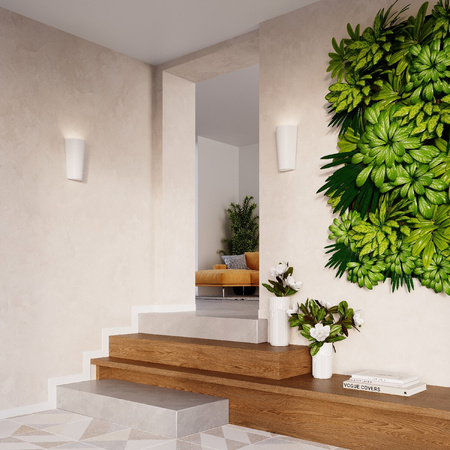 Nástěnné svítidlo LED LANA E27 Keramická bílá SOLLUX