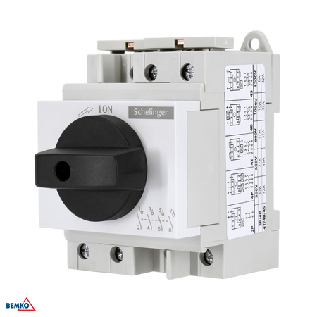 Hlavní odpojovač PV 4-pólový 1200V IP20 32A Schelinger