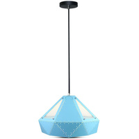 Závěsné svítidlo E27 Geometrická modrá PASTEL PRISM D:31x18cm VT-7310 V-TAC