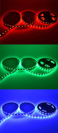 LED pásek 12V, 36W 150LED 5050 RGB 10mm 5m LUMILED