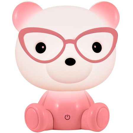 Dekorativní LED svítidlo 2,5 W 59 lm růžové stmívatelné Medvídek Sanico Goldlux