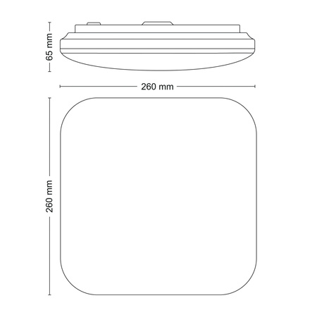 Stropní svítidlo LED Plafond 12W 1200lm 2700K White Mauve Philips