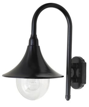 Zahradní LED nástěnné svítidlo KONSTANZ E27 IP44 Black RABALUX