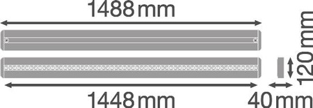 Lineární páskové svítidlo 25W 3300lm 4000K neutrální bílá IndiviLED Ledvance