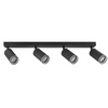 LED PARIS 4 x GU10 Black GOLDLUX (Polux) LED stropní/stěnové světelné pásky