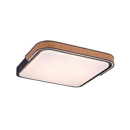 Plafond LED stropní světlo 48W 1850lm 3000-6500K CCT RGB stmívatelné dálkové ovládání časovač černá moderní Arild Rabalux