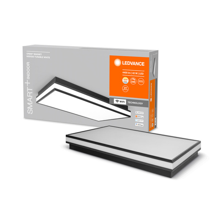 Přisazené LED stropní svítidlo ORBIS MAGNET 42W 4200lm CCT 60x30cm SMART+ WiFi LEDVANCE černé