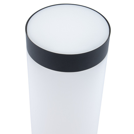 Zahradní nástěnná lampa E27 Elevation. ÚHLOVÝ SLOUP. Černá trubice