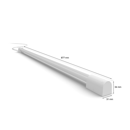 LED Play Tube lineární stolní lampa bílá GRADIENT EU/UK 17,4W CCT RGB PHILIPS HUE
