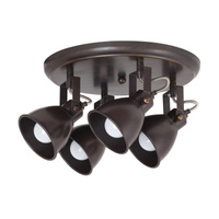 Bodové stropní svítidlo 4x E14 Brown Industrial Vivienne 5965 Rabalux