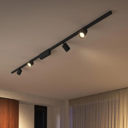 LED reflektor Perifo Black 5,3W CCT RGB Philips HUE Bluetooth