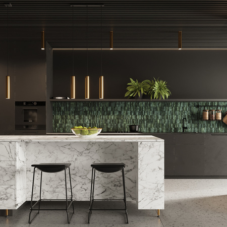 LAGOS 3 3xGU10 Zlatá moderní stropní závěsná lampa SOLLUX