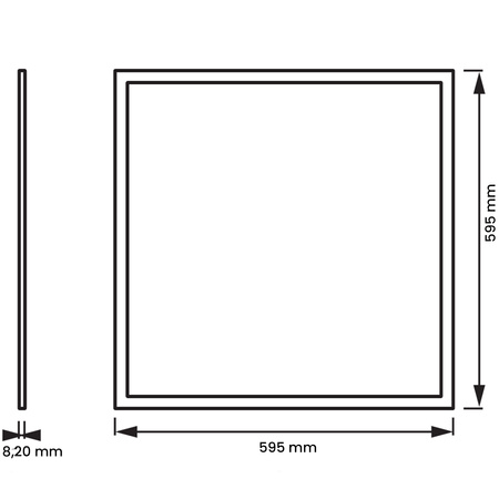 LED panel pod omítku 60x60cm 40W 6500K 3400lm ECO LEDVANCE