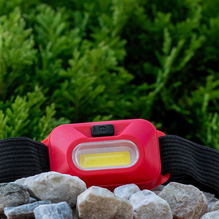 Bateriový červený světlomet COB IP44 150lm VA0118 Vayox