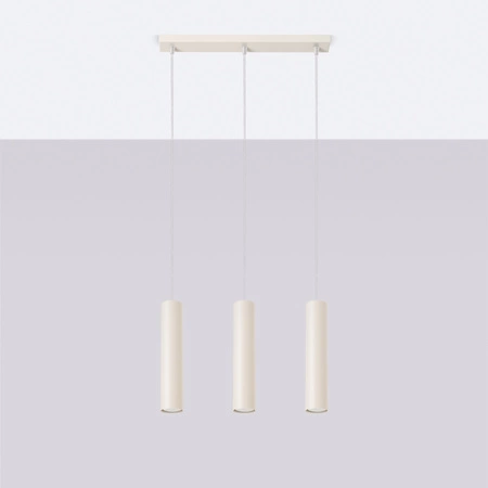 Stropní závěsné svítidlo Tuba Spot 3x GU10 Beige Lagos Ocean Green SL.1481 Sollux