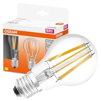 2x LED žárovka E27 A60 11W = 100W 1521lm 2700K Teplá bílá 300° Vlákno OSRAM STAR