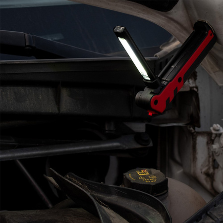 Dobíjecí dílenská svítilna skládací magnet COB + LED 140lm + 360lm VA0104 Vayox