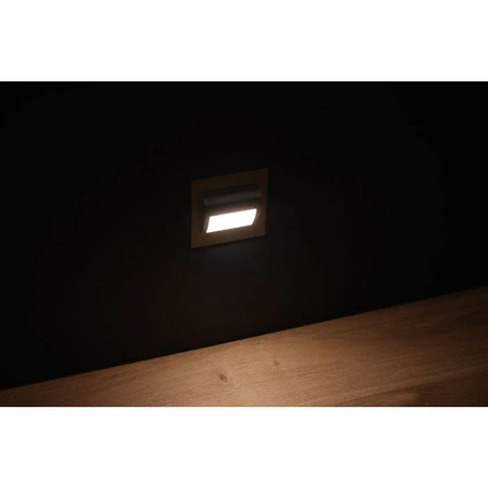 Schodišťové svítidlo LED 1.5W, 4000K Kartáčovaný nikl Neutrální bílá ZIKO KM LUMILED