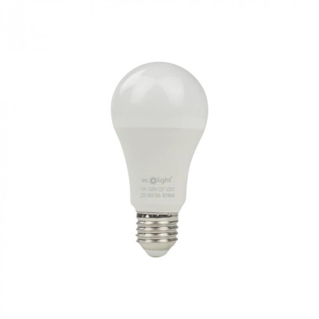 LED žárovka A60 E27 15W 1350lm 6500K Cold Ecolight