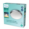 Plafond LED lampa pro povrchovou montáž DORIS 17W 2700K IP44 31cm chrom PHILIPS