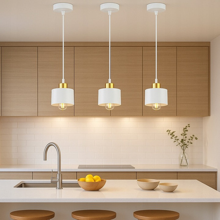 Stropní závěsné svítidlo Masterled E27 White Gold Elza