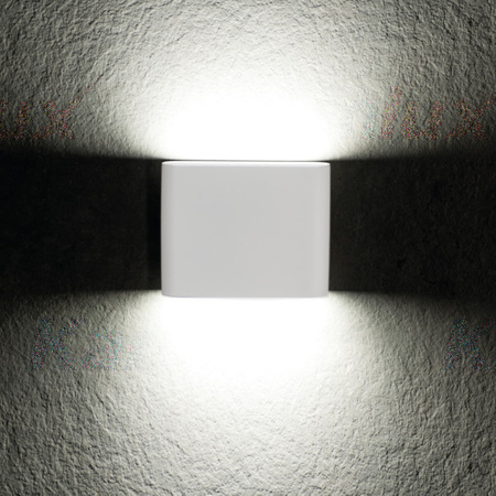 Venkovní svítidlo LED NÁSTĚNNÁ LAMPA GARTO Bílá 8W 350lm 840 Neutrální bila IP54 Kanlux
