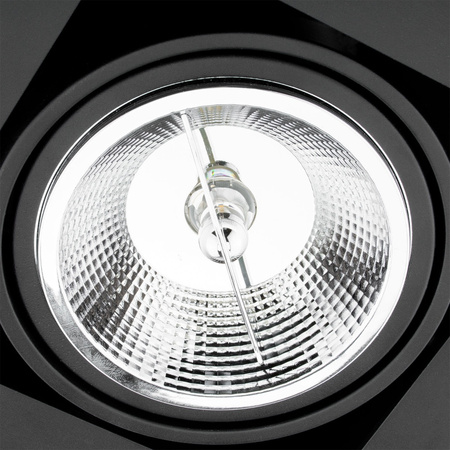 Halogenové pohyblivé svítidlo pod omítku GU10 ES111 Square Black