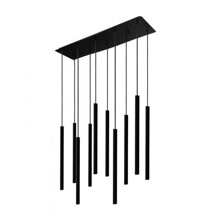 Stropní svítidlo LASER 8923 Nowodvorski černé 10xG9 závěsné ocelové minimalistické