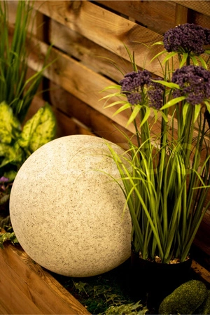 Venkovní zahradní lampa 230V E27 BULL 30cm Kámen