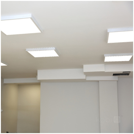Povrchový LED panel 36W 4320lm 4000K 120° neutrální kofferová bílá 60x60cm Brisbane Kobi
