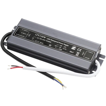 Napájení LED pásků 12V 150W 12.5A vodotěsné IP67